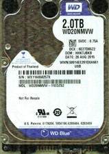 WD20NMVW-11EDZS2,  HHKTJBKB  WESTERN DIGITAL 2TB, USB 3.0  AUG 2015  WX11 picture