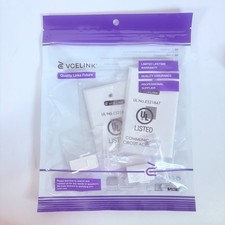 VCE 2-Pack 1-Port Cat6 Ethernet Wall Plate with RJ45 Keystone Coupler, White picture