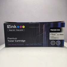 EZink brand premium toner cartridge, model TN326/336. Black New In BOX.  picture