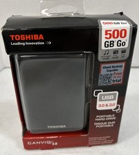 Toshiba Canvio Basics 500GB Portable External Hard Drive USB 3.0 Black NEW picture