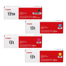 Canon 131H Black / 131 Cyan Magenta Yellow Toner Set New Sealed Box picture