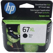 Genuine - HP 67XL Black Ink Cartridge - 3YM57AN for HP Printers picture