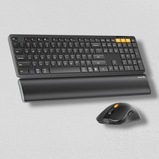 ProtoArc Wireless Keyboard and Mouse, KM60 Full-Size Bluetooth Keyboard Mouse picture