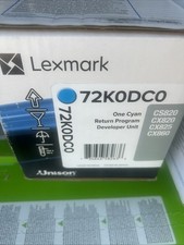 Genuine Lexmark 72K0DC0 Cyan Developer Unit CS820 CX820 CX825 CX860 BNIB picture