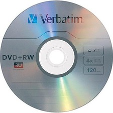 10 Verbatim 4X Blank DVD+RW Logo Branded 4.7GB Rewritable DVD Disc 94834 picture