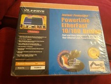 NEW LINKSYS INSTANT POWERLINE ETHERFASR 10/100 BRIDGE MODEL PLEBR10 SEALED picture
