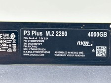 Crucial P3 Plus (CT4000P3PSSD8) 4000GB (4TB) NVMe M.2 2280 SSD - 80% Health picture