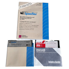 Speedstar Hard Disk Partitioning Software DOS Maxtor 5.25 Floppy Manual PC XT AT picture