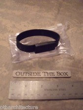 Silicone Bracelet  - USB 2.0 - Flash Memory Drive (8GB - Black) EDC Storage picture