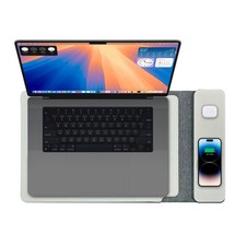 Laser Wireless Charging Laptop Sleeve Up to 16 Inch | Fast Qi Charging | Grey picture