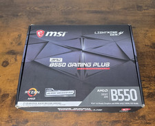 MSI MPG B550 Motherboard Gaming Plus AM4 AMD B550 PCIe 4.0 ATX Open Box picture