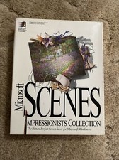 vintage Microsoft Windows scenes impressionist collection screensaver rare picture