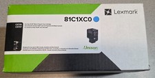 New Genuine Lexmark / Unison Cyan toner cartridge 81C1XC0 16.2k CX735 CX737 picture