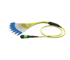 Fiber Optic Harness QSFP MPO To LC/PC Transceivers 8 Fibers Singlemode OS2  picture