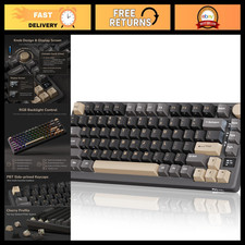 Wireless Mechanical Gaming Keyboard 75% Layout, 81 Keys, Gasket Mount, OLED Disp picture