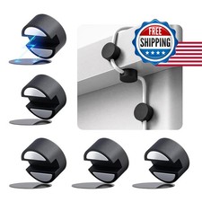 Maveek Magnetic Cable Holder, 5 Cable Clips for Desk Cord Management, Black picture