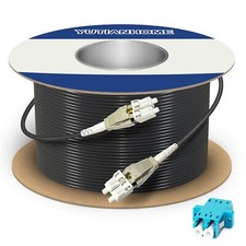 250ft 75 Meters Uniboot Om3 Fiber Lc To Lc Outdoor Armored Fiber Optic Cable 4 picture