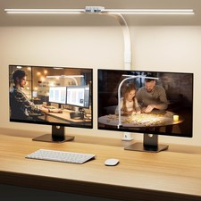 SIBRILLE LED Desk Lamp, Eye-Caring, Double Head, Clamp Mount for Home Office picture