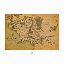 The Lord of the Rings Middle Earth Map Office Desk Mat, Mouse Pad 29.5x19.7 inch picture