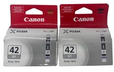 Lot of 2 Genuine Canon CLI-42 Gray Ink Cartridge for PIXMA PRO-100 picture