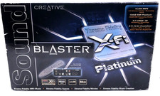 Creative Sound Blaster X-Fi Platinum SB0460P 7.1 PCI Sound Card Complete Set NEW picture