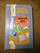 VIC-20 C64 Postern Snake Pit Cassette - Rare & Working Box Artwork  picture
