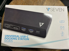 V7 Dual DisplayLink 4K Univ Docking Station UCDDS  W USB-C Power Delivery picture