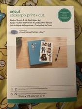Cricut StickerPix Print & Cut Sticker Sheets + Ink Cartridge Set picture