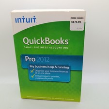 INTUIT QuickBooks Pro 2012 Small Business Accounting For Windows New Sealed picture