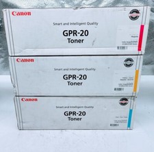Lot of 3 Canon GPR-20 Toner Cartridge Cyan / Magenta / Yellow picture