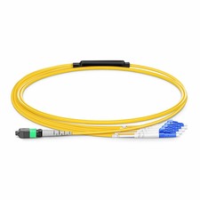 3m  MTP Harness, MTP -8 APC (Female) to 4 x LC UPC Duplex singlemode, 8 Fibers picture