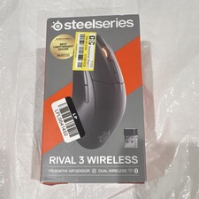 SteelSeries Rival 3 Wireless Gaming Mouse 18000 DPI Optical BT 6-Button Black picture
