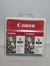 Canon Black Ink (2 Pack)  BCI-6BK NEW In Unopened Package  picture