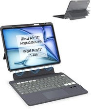 MARKDOWN EIP iPad Magnetix Keyboard 2 FolioCase Trackpad Backlit Stand Gray 11