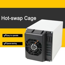 HDD Enclosure Hot Swap Cage 5-Bay 3 x 5.25' Drive Bays 5x SATA 3.5'/2.5'Sas HDD picture
