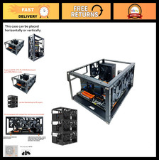 Stackable DIY PC Case Frame - Open Air Desktop Chassis for ATX ITX E-ATX Motherb picture