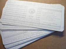25 Vintage IBM Data Processing Punch Cards Dept. of the Navy picture