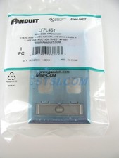 Panduit CFPL4SY 4-Port Mini-Com Faceplate, Labeled Series, Stainless Steel ~STSI picture