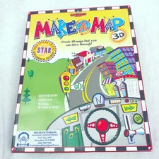 Sealed Make A Map 3D PC Mac Software CD-ROM RARE Big Box Complete Educational picture
