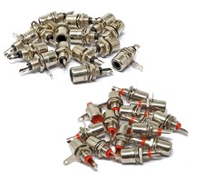 30 Pcs Jack Panel Mount RCA Female Socket Connectors Adapter picture