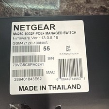 NETGEAR AV Line M4250-10G2F-PoE+ 10-Port 10GbE Rack Switch GSM4212P picture