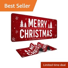 ANNA QUEEN Gaming Mouse Pad, Merry Christmas 31.5x11.8 Inch picture