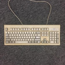 Vintage IBM KB8923 Computer Keyboard Clicky Key White picture