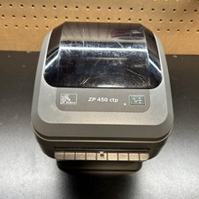 Zebra ZP450 CTP Portable Thermal Shipping Label Printer No Cables - TESTED WORKS picture