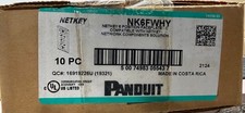 Panduit NK6FWHY Single Gang Faceplate 6-Port White (10pc) *New In Box* picture