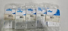 NEW 5 Each – F-Connector Flush Mount Wall Plate Leviton White Cable Satellite Co picture