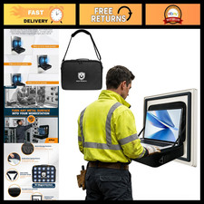 Portable Magnetic Laptop Stand & Toolbox, Hands-Free Workstation for Job Sites, picture