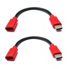 PortaPow USB-C Data Blocker (Twin Pack) 2, Red  picture