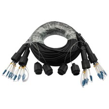 150m Outdoor Single-Mode LC-LC UPC TPU Field Armored Fiber Patch Cable 8 Strand picture