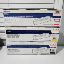 Oki C8800 Toner Cartridge  Yellow Magenta  Black Lot Of 3 picture